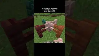 Minecraft fences are racist #minecraft