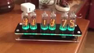 Handmade Nixie Tube Clock with illumination