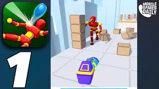 KNOCK EM ALL Gameplay Walkthrough Part 1 - Levels 1-15 (iOS Android)