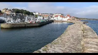 Quick tour of Pittenweem harbour/lighthouse and St Fillan's Cave, Scotland