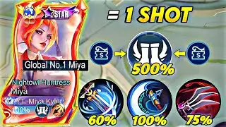 GLOBAL MIYA BEST BUILD AND EMBLEM 2026!? (100% broken) - MLBB