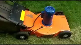 Lawn Mower Machine with Rotary Blade and Grass Collector Bag