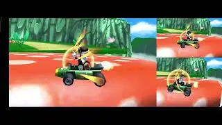 weirdass bug i got on mario kart 7