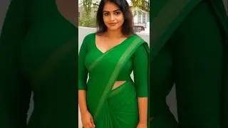 💚🌿 Elegant Green Saree for Office & Festive Wear | Simple & Stylish Saree Look | Desi Sarees  #saree