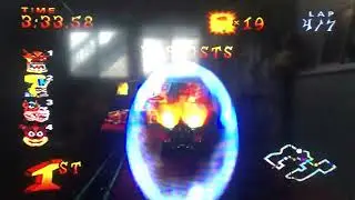 CRASH NITRO KART PLAYSTATION 2 CLOCKWORK WUMPA LAPS 7 TINY TIGER 