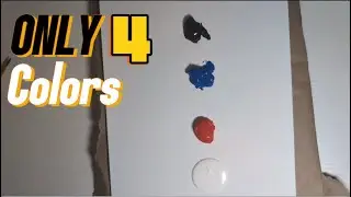 beautiful  painting with only 4 colors.
