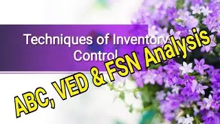 Selective inventory control methods/ABC/analysis/VED/analysis/FSN/analysis/in malayalam explanation/