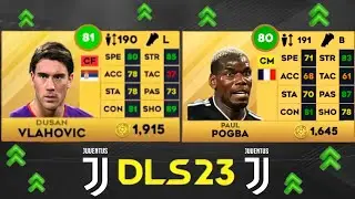 JUVENTUS PLAYERS RATING IN DLS 23! | DREAM LEAGUE SOCCER 23