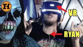 Ryan's Halloween VR Spooktacular - Persistence & Rush of Blood Gameplay | Not Funhaus