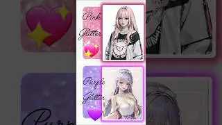 pink glitter VS purple glitter 💖💜👍🥰😇 #song #Vs #choose #short #cute #viral  #fashion #youtube