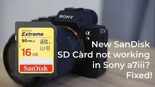 New SanDisk SD Card not working in Sony a7iii: Fixed!