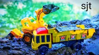 jcb loading mud mixed hmt tractor|| track loading|| water|| sjt