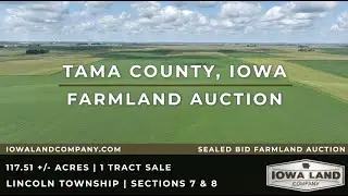 Tama County, Iowa 117.51 +/- Acre Sealed Bid Farmland Sale