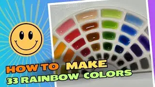 How to Make 33 Colors ASMR 🌈 Colourful Relaxing Videos ASMR #colormixing #trending #Satisfying