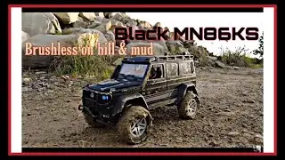 Black MN86KS | Brushless on hill and mud