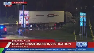 Georgetown police investigating deadly crash on I-75 at Cherry Blossom Way