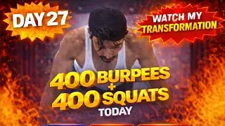 400 Burpees + 400 Squats today  | Day 27 | Jan 31st 2026 #motivation #discipline #fitness 