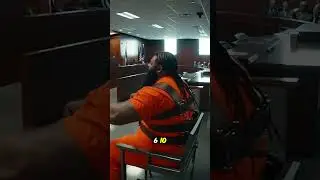 Giant Inmate Slams Restraint Chair After 610-Year Sentence | CCTV Courtroom