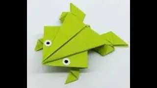How To Make a Paper JUMPING FROG- Fun & Easy/Azim Azaa kids art