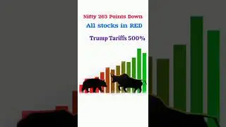 Trump Tariffs Effect Nifty Big Fall #trending #shorts #viral #nifty50 #ytshorts #video #funny
