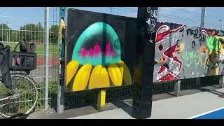 Street Art in Glostrup (Glostrup Street Games med James Njombua) 🛹🎨🎮🌧️