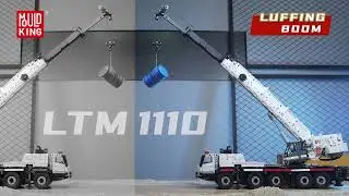 Mould King 17075 Technical Motorized LTM 1110 White Crane Tuck Tracked Truck Bricks #mouldking