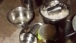 vessels cleaning process by hand in winter season #indiantraditional#vesselscleaning