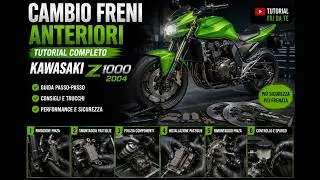 Kawasaki Z1000 cambio freni anteriori #z1000 #kawasaki #freni #nissin #pastigliefreni