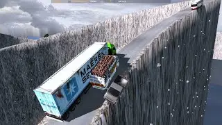 trucks loading palm oil via the most dangerous roads