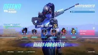 Overwatch Widow Maker Gameplay ( No Commentary )