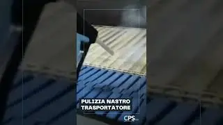 Pulizia nastro trasportatore con ghiaccio secco #short