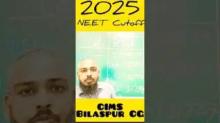 NEET Cutoff 2025: CIMS Bilaspur Chhattisgarh College Wise | Fast Update #shorts