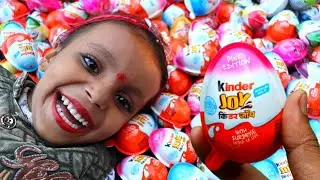 100 Yummy Kinder Surprise Egg Toys Opening - A Lot Of Kinder Joy Chocolate ASMR || part- 17
