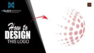 How to create 3D logo design in Adobe illustrator CC Tutorial | # SLACK GRAPHICS