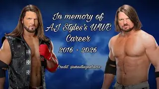 WWE 2k25 - ( HOF ) AJ Styles’s Retirement Edit 