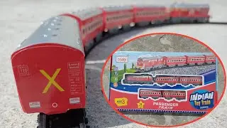Miniature Rajdhani Express Indian Train Set in Red Color Unboxing & Review