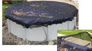 Swimline 28' Round Above Ground Swimming Pool Leaf Net Cover