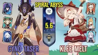 C0 Cyno Taser + C1 Klee Melt | Spiral Abyss 5.6 | Genshin Impact
