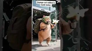 Orange Cat&rsquo;s Legendary Bank Robbery#BankRobberyAnimation #LegendaryCat#AnimalCrime #GlobalViralStory