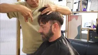 Johns vorher/nachher Transformation mit einem Haarsystem von Lordhair