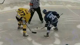 Kevin Bergin vs Tom Watkins EIHL fight 1-3-08