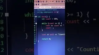 reverse count code c++ #codingninja #codemasters #coders #codinglife #codelife #coding #code #cpp