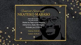 Funeral service of Nkateko Mabaso