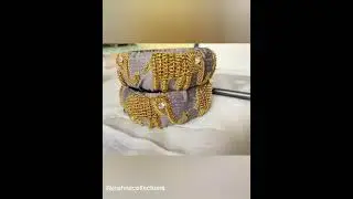 #rawsilk bangles #maggamwork #maggam #zardosiwork #bangles #bangledesigns #rawsilkbangles
