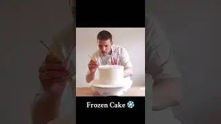 Frozen Cake ❄️ #disneyfrozen #elsacake