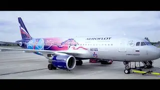 Лайнер Аэрофлота «одевают» в форму баскетбольного клуба ЦСКА!