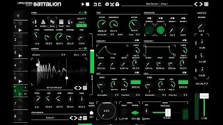 Fugue Rubato - 3 Notes + 2 Synth, UA Battalion + PlayBeat 4 [AUM iPad]