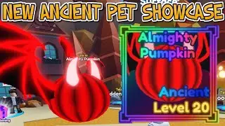SHOWCASING NEW ANCIENT ALMIGHTY PUMPKIN IN MINING SIMULATOR 2 ROBLOX