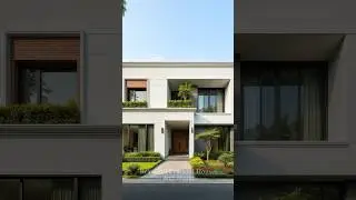 Beautiful 2-Story Flat Roof House &ndash; Large Glass Door