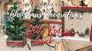 DIY CHRISTMAS DECORATIONS |LITTLE RED TRUCK
